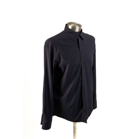 ZARA Mens Shirt Dark Blue Regular‎ Fit Long Sleeve Button Up Collared Size M - Picture 5 of 9